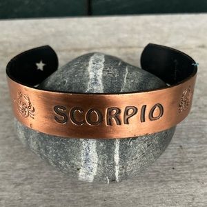 Vintage | Scorpio Zodiac Copper Cuff Bracelet